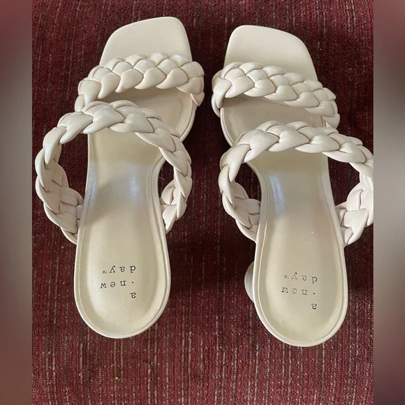 A New Day Women's Basil Mule Heels Size 7.5 - Picture 7 of 13